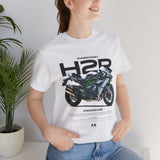 Kawasaki Ninja H2R Inspired Hyperbike Graphic Unisex Heavy Cotton Tee Streetwear Racing Style Motorcycle Art Shirt for Speed Lovers and Track Enthusiasts
