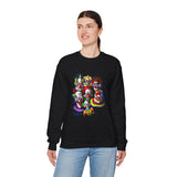 Chaos Clown Crew Sweatshirt Premium Unisex Streetwear Artistic Dark Humor Design Bold Neon Chaos Expression For Fearless Minds And Alpha Creators