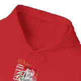 Blessed Praying Hands Floral Christian Graphic Unisex Heavy Blend Hooded Sweatshirt Faith Inspired Religious Streetwear Bold Motivational Hoodie