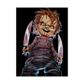 Chucky Horror Matte Vertical Poster Killer Doll Wall Art Creepy Movie Print Halloween Horror Home Decor Scary Room Aesthetic Artwork For Horror Fans Gamers Tattoo Studios And Collectors