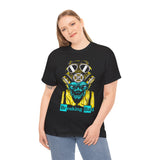 Breaking Bad Toxic Genius Neon Gas Mask Skull Unisex Heavy Cotton Tee Bold Streetwear Graphic T-Shirt For Rebels Artists And Visionaries With Cyberpunk Science Aesthetic