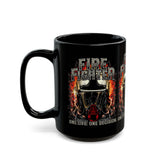 Firefighter Motivational Coffee Mug One Life One Decision Courage Quote Bold Firefighter Design Tribute To Heroes Gift For Firefighters, First Responders, And Everyday Warriors