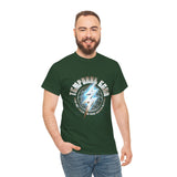 Temporal Echo Lightning Globe Graphic Unisex Heavy Cotton Tee Bold Streetwear Past Present Future Inspired T-Shirt