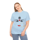 Divine Maa Durga Trinetra Minimal Art T Shirt Hindu Goddess Shakti Bhavani Devi Graphic Tee Spiritual Devotional Streetwear Navratri Festival Ethnic Indian Culture Unisex Cotton Casual Wear Gift For...