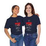 Italian Superbike 1199 Inspired Racing Motorcycle Blueprint Graphic Unisex Heavy Cotton Tee Premium Streetwear T Shirt for Riders Bikers Enthusiasts and Everyday Wear