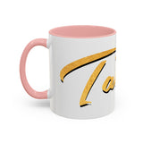 Tate Knight Logo Accent Coffee Mug 11oz 15oz Gold Foil Chess Horse Design Motivational Hustler Ceramic Cup Bold Luxury Inspired Streetwear Gift Drinkware