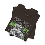 Money Mindset Unisex Jersey Short Sleeve Tee Graphic Black T Shirt Hustle Grind Wealth Entrepreneur Motivational Streetwear Bold Artistic Fashion Outfit