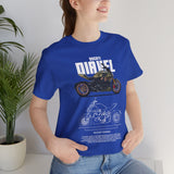Ducati Inspired Power Cruiser Motorcycle Graphic Unisex Heavy Cotton Tee Premium Streetwear T Shirt for Riders Bikers Enthusiasts and Everyday Wear
