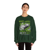 Money Power Unisex Heavy Blend Crewneck Sweatshirt Dollar Stack Neon Green Graphic Hustle Mindset Streetwear Motivational Pullover
