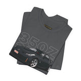 Black Widebody JDM Street Warrior Coupe Graphic Unisex Heavy Cotton Tee Retro Tuner Car Shirt