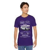 Camaro American Muscle Power Coupe Illustration Unisex Heavy Cotton Tee Premium Streetwear Graphic for Gearheads and Car Enthusiasts