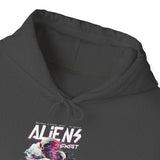 Aliens Exist UFO Graphic Unisex Heavy Blend Hooded Sweatshirt Sci Fi Streetwear Alien Space Hoodie