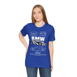Blue Track Ready Performance Coupe Artwork Unisex Heavy Cotton Tee High Speed Racing Inspired Streetwear Graphic Shirt For Car Enthusiasts And Motorsport Art Fans