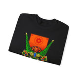 Cell Samurai Unisex Heavy Blend Crewneck Sweatshirt Futuristic Japanese Warrior Art Neon Cyberpunk Streetwear Anime Inspired Comfortable Warm Pullover For Tattoo Artists Festivals And Bold Fashion...