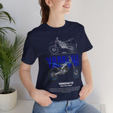 YZ Motocross Dirt Bike Blueprint Graphic Unisex Heavy Cotton Tee Off Road Racing Inspired Streetwear Gift for Riders and Bike Lovers