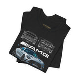 Silver Performance Coupe Front View Art Unisex Tee Luxury Speed Streetwear Automotive Graphic Shirt