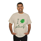I Love Plants Unisex Heavy Cotton Tee Eco Friendly Botanical Leaf Nature Lover Green Gardening T Shirt Sustainable Plant Parent Gift For Gardeners