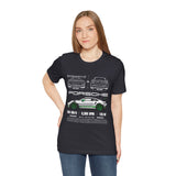 Porsche GT3 RS Inspired Blueprint Design Unisex Heavy Cotton Tee Premium Racing Streetwear Car Lovers T Shirt for Enthusiasts and Everyday Wear