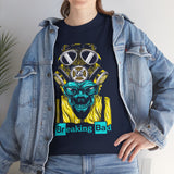 Breaking Bad Toxic Genius Neon Gas Mask Skull Unisex Heavy Cotton Tee Bold Streetwear Graphic T-Shirt For Rebels Artists And Visionaries With Cyberpunk Science Aesthetic
