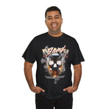 Death Silence Skull Fire Graphic Unisex Heavy Cotton Tee Gothic Horror Streetwear Bold Vintage Dark Flame Skull T Shirt