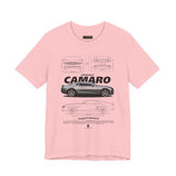 Iconic High Performance Muscle Car Blueprint Art Unisex Heavy Cotton Tee Premium Streetwear For Car Lovers Gearheads Collectors And Everyday Style