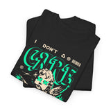 I Don’t Care True Freedom Angel Unisex Heavy Cotton Tee Gothic Cherub Graphic Bold Motivational Streetwear Aesthetic Statement T Shirt