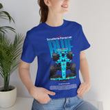 Blue Formula Race Car Graphic Unisex Heavy Cotton Tee High Speed Streetwear for Motorsport Fans and Racing Lifestyle Enthusiasts