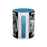 Heavenly Bond Accent Coffee Mug 11oz 15oz Angel And Lion Statue Spiritual Artistic Graphic Ceramic Cup Bold Motivational Streetwear Inspired Fashion Drinkware