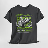 Money Power Unisex Heavy Cotton Tee Bold Dollar Stack Graphic Neon Green Streetwear Aesthetic Hustle Mindset Motivational T Shirt
