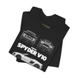 Audi R8 Spyder Inspired Illustrated Luxury Supercar Graphic T Shirt German Performance Convertible Sports Car Streetwear Racing Lifestyle Unisex Tee Gift For Exotic Car Enthusiasts