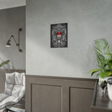 Mystic Warrior Goddess Poster Museum-Quality Wall Art Print Sacred Feminine Energy Gothic Tribal Line Design Perfect for Home Decor Studios Meditation Corners and Art Lovers