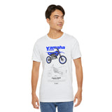 Yamaha YZ125 Inspired Motocross Blueprint Unisex Heavy Cotton Tee Dirt Bike Racing Graphic Shirt Streetwear Gift For Riders