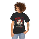 Monsters Skull Guardians Gothic Horror Unisex Heavy Cotton Tee Dark Graphic Halloween Streetwear Bold Vintage Skull T Shirt
