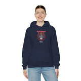 Strategic Warrior Unisex Hoodie Bold Samurai Graphic Streetwear Symbol of Focus, Power, and Resilience