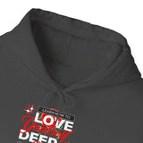 Love Yourself Deep Unisex Heavy Blend Hooded Sweatshirt Self Love Graphic Hoodie Rose Motivational Quote Streetwear Positive Affirmation Fashion Empowerment Apparel