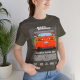 Legendary Orange Street Machine Rear View Unisex Heavy Cotton Tee Powerful JDM Inspired Car Art Graphic Shirt for Collectors and Gearheads