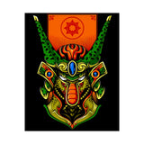 Cell Samurai Matte Vertical Poster Futuristic Japanese Warrior Wall Art Neon Cyberpunk Anime Decor For Gamers Tattoo Studios Living Rooms And Modern Home Interiors