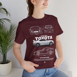 Toyota Supra Blueprint MK4 Japanese Sports Coupe Inspired Graphic T Shirt JDM Performance Streetwear Racing Culture Automotive Art Unisex Tee