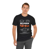 Orange Hypercar Blueprint Unisex Heavy Cotton Tee High Detail Automotive Art Streetwear Graphic for Car Enthusiasts and Daily Wear