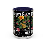 Heart Flower Accent Coffee Mug Bold Anatomical Heart Floral Design Motivational Ceramic Cup Empowering Symbol of Love Strength and Vitality Perfect Gift for Coffee Lovers Friends Birthdays Office Desk and Cozy Tea Moments