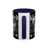 Blessed Angel Statue Graphic Accent Coffee Mug 11oz 15oz Gothic Streetwear Aesthetic Spiritual Artistic Ceramic Drinkware