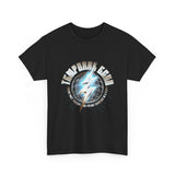 Temporal Echo Lightning Globe Graphic Unisex Heavy Cotton Tee Bold Streetwear Past Present Future Inspired T-Shirt