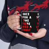 Unisex Once Upon A Time There Lived A Ghost Ceramic Coffee Mug Horror Graphic Cup Spooky Paranormal Gothic Halloween Inspired Scary Storytelling Drinkware