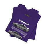 Japanese Performance Skyline Style Coupe Unisex Streetwear Tee High Speed Racing Car Graphic Shirt JDM Culture Drift Inspired Automotive Art Design Urban Fashion For Car Lovers