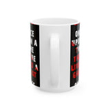 Unisex Once Upon A Time There Lived A Ghost Ceramic Coffee Mug Horror Graphic Cup Spooky Paranormal Gothic Halloween Inspired Scary Storytelling Drinkware