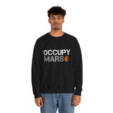 Mars Exploration Unisex Crewneck Sweatshirt Futuristic Space Adventure Graphic Cozy Sci Fi Design Inspirational Streetwear Perfect Gift for Space Lovers and Dreamers