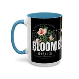 Accent Coffee Mug Bloom Stronger Floral Graphic Ceramic Cup 11oz 15oz Motivational Nature Inspired Aesthetic Drinkware Gift Streetwear Fashion Accessory