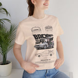 Futuristic Retro Sci Fi Time Travel Car Blueprint Art Unisex Heavy Cotton Tee Premium Streetwear For Vintage Car Lovers Collectors And Enthusiasts