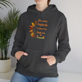 Unisex Ho’oponopono Sunflower Hoodie Heavy Blend Pullover Sweatshirt Healing Affirmation Spiritual Gratitude Mindfulness Positive Energy Streetwear