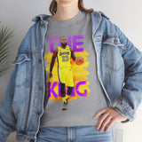 The Court Monarch Unisex Heavy Cotton Tee Basketball Power Graphic Shirt Streetwear for Athletes Hustlers and Motivational Sports Lovers